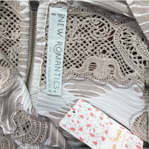 •Free People• crochet inset bodycon dress - Picture 5 of 5